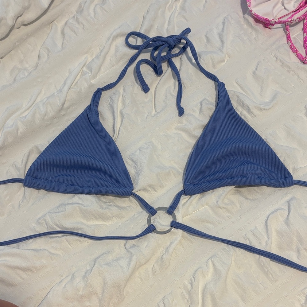 Blue Triangle Bikini Set